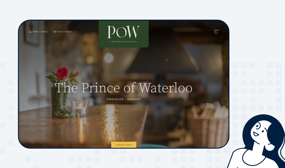 A stunning new website for local pub